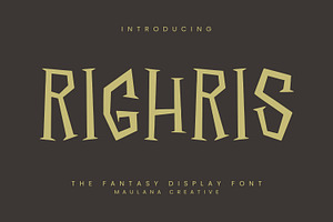 Righris Fantasy Display Font