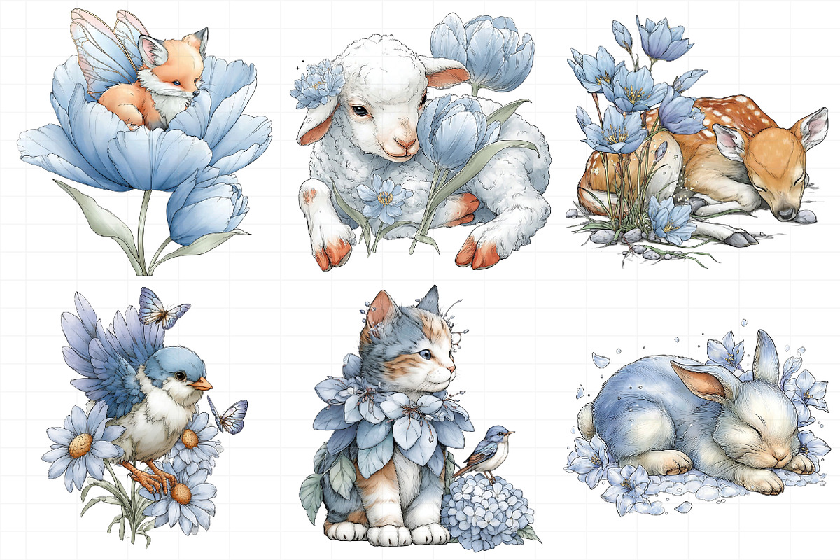 Whimsical Spring Animal Clipart Bund, an Illustration by Daily.Designs (Photo 5 of 7)