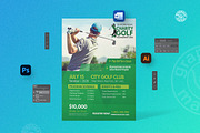 Golf Tournament Flyer Template V1, a Flyer Template by GraphicalMarket (Thumbnail 3 of 6)