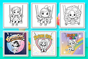 Cute Swing Girl Coloring Book, an Arts & Entertainment Photo by Wow Magic (Thumbnail 1 of 3)