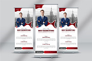 Corporate Roll-Up Banner Design, a Flyer Template by MxVect Stock (Thumbnail 1 of 2)