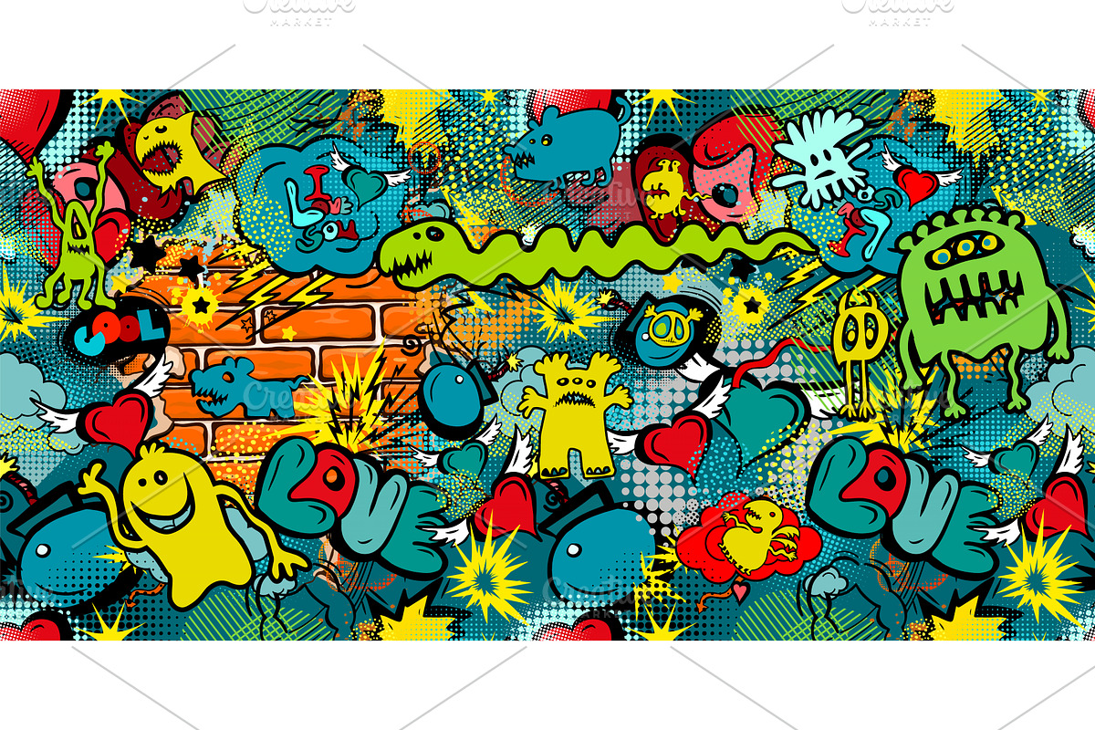 Colored seamless background with, a Texture Illustration by Nenahliadava Design