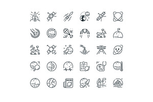 Mars Mission Icons