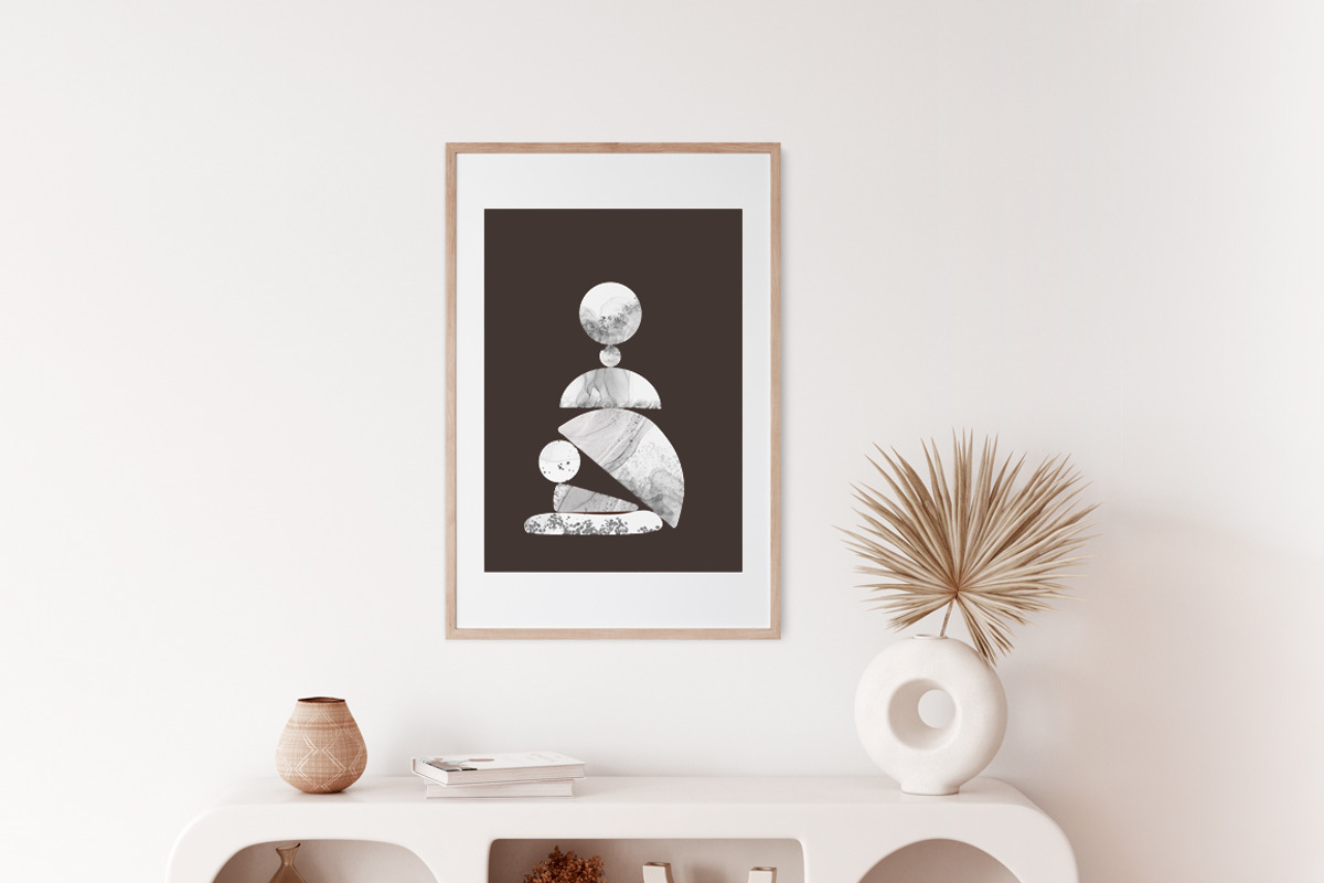 Abstract Shapes and Golden Decor, a Decorative Illustration by Elina Kovtunova (Photo 8 of 15)