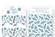 Sea life watercolor set. Nautical., an Illustration by SabinaWatercolorArt (Thumbnail 9 of 13)