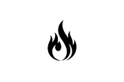 Abstract Fire Flame Silhouette, an Illustration by Designer_Momina (Thumbnail 3 of 8)