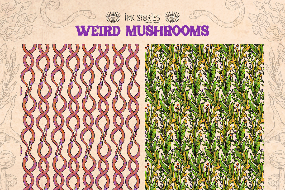 Weird Mushrooms, an Object Illustration by Ink Stories (Photo 18 of 23)