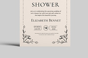 Bridal Shower Invitations Template, a Stationery Template by MightyDesign (Thumbnail 5 of 8)