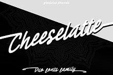 Cheese latte font duo