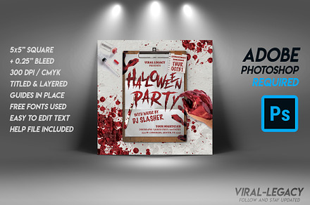 Halloween Party Flyer Template