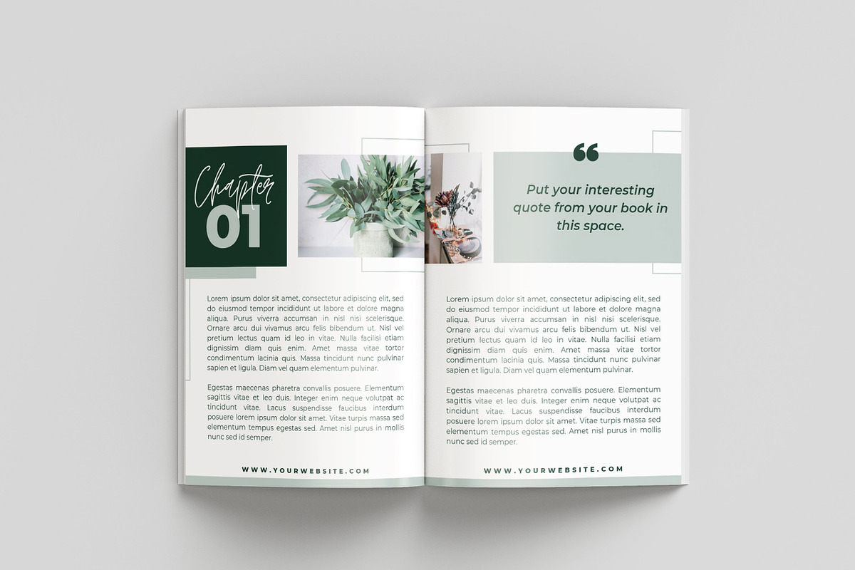 eBook Template for Canva | Green, a Magazine Template by Thirty One Palms Studio (Photo 3 of 11)