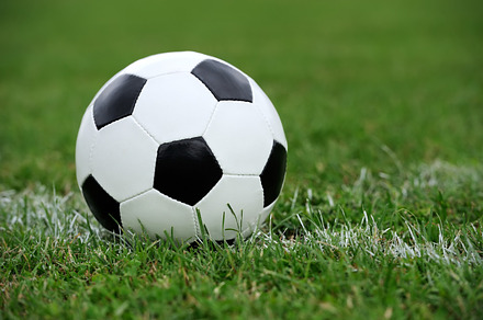 Soccer stock photo containing field and game, a Sports & Recreation Photo by Byrdyak
