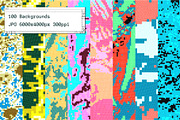 Pixel Abstract Backgrounds x100, a Texture Graphic by bbymedia.store (Thumbnail 2 of 10)