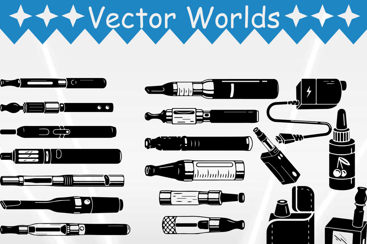 Vape SVG, Smoke, Vape SVG, an Object Graphic by VectorWorlds (Photo 2 of 3)