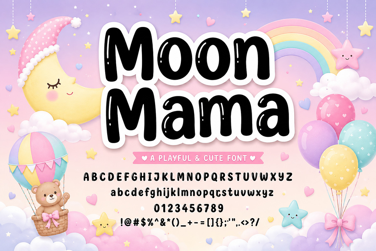 Moon Mama, a Serif Font by Wow Magic (Photo 4 of 6)