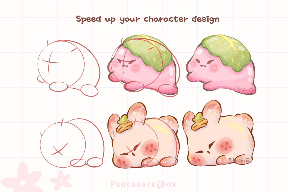 Animal Body Base Procreate Stamps, a Brush Add-On by ProcreateiBox (Photo 3 of 5)