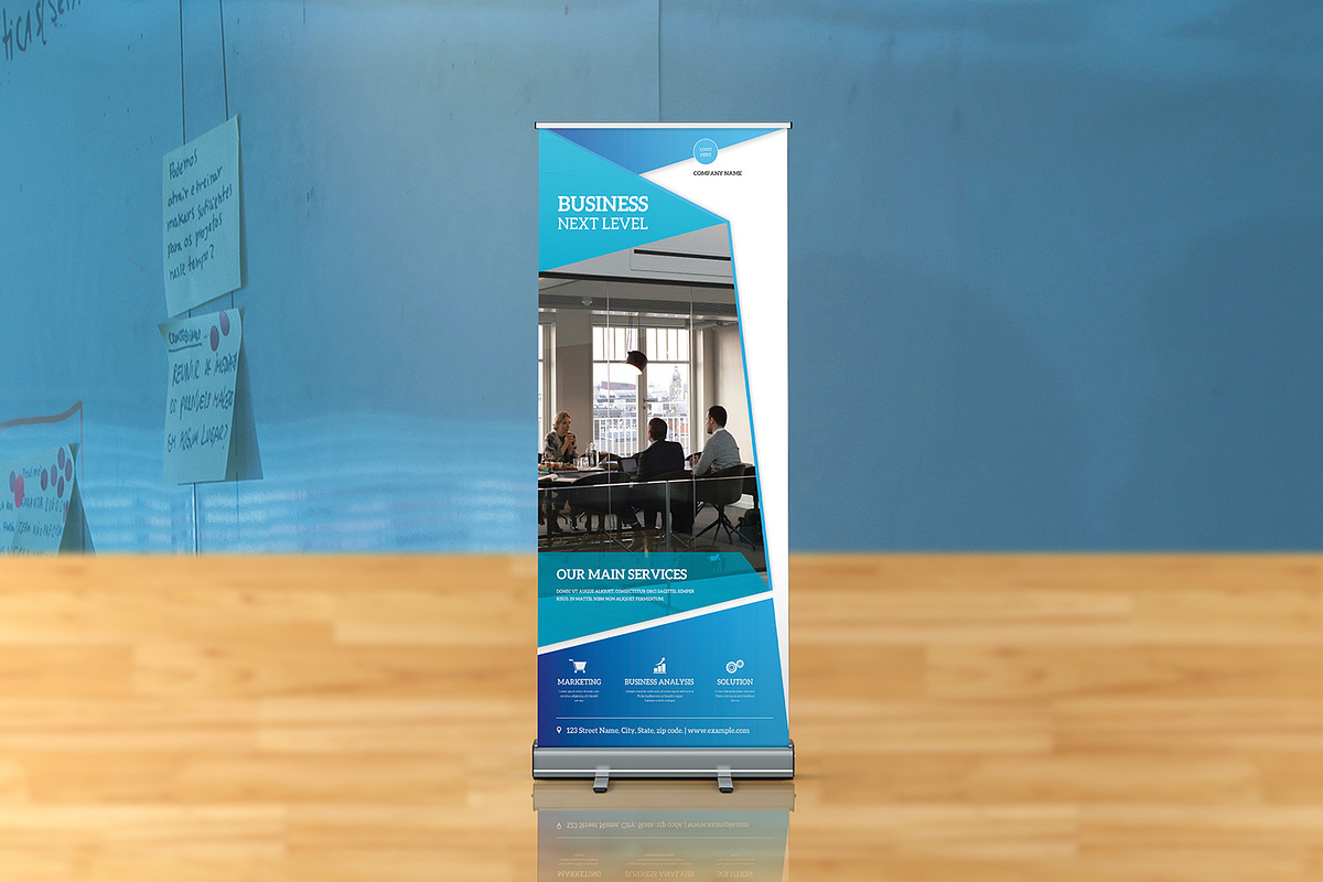 Business Roll Up Banner, a Stationery Template by retrographix (Photo 2 of 4)