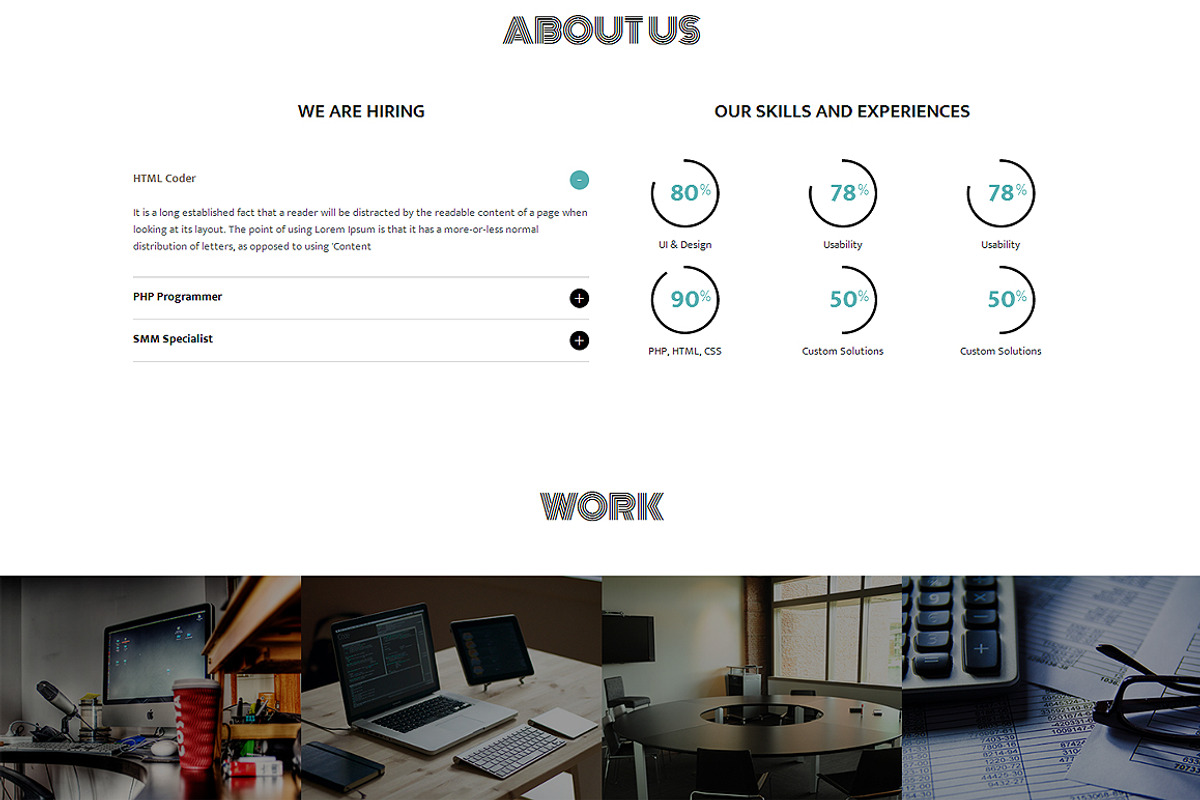 Studio 27 Responsive One Page Theme, a Landing Page Template by IceTemplates (Photo 2 of 3)