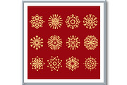 Snowflakes icon collection. Graphic, an Object Illustration by RODINA (Thumbnail 3 of 3)