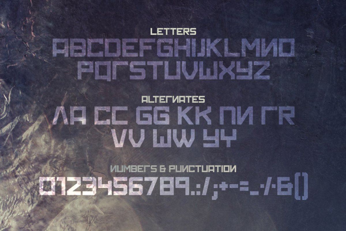 Sputnik Typeface preview 3