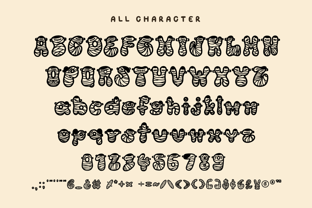 Frankyween Funny Decorative Font, a Handwritten Font by Kanink Studio (Photo 8 of 9)