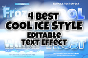 4 Best cool ice text style effect, an Action Add-On by Asta Desain (Thumbnail 1 of 2)