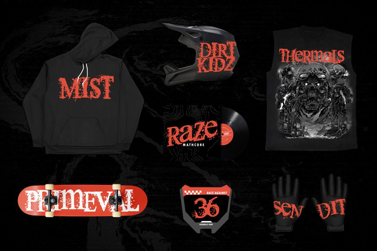 Thermals - Horror Font, a Font by The Branded Quotes (Photo 3 of 4)
