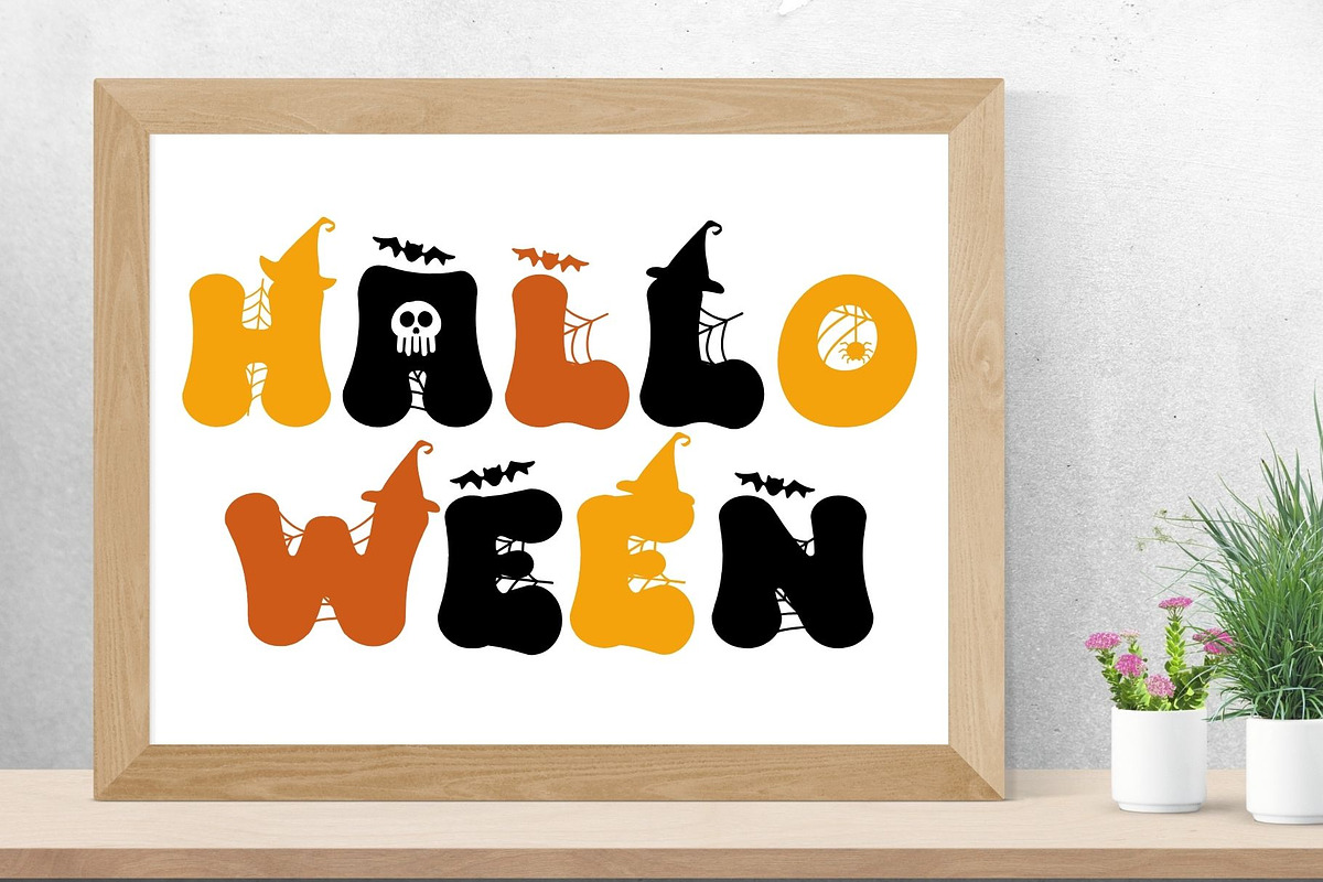 Retro Spooky is a Halloween font, a Handwritten Font by Brown Cupple (Photo 2 of 7)