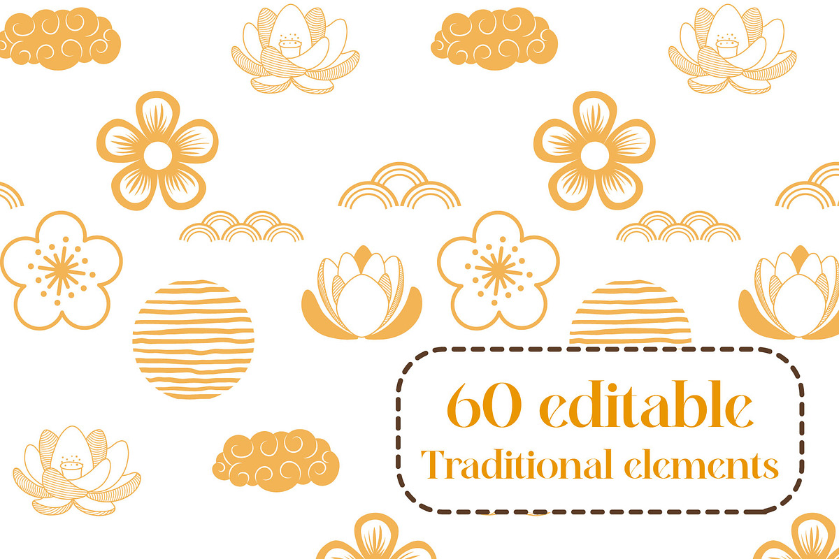 Traditional elements decoration, an Object Illustration by a.weirdo.anlien (Photo 1 of 3)