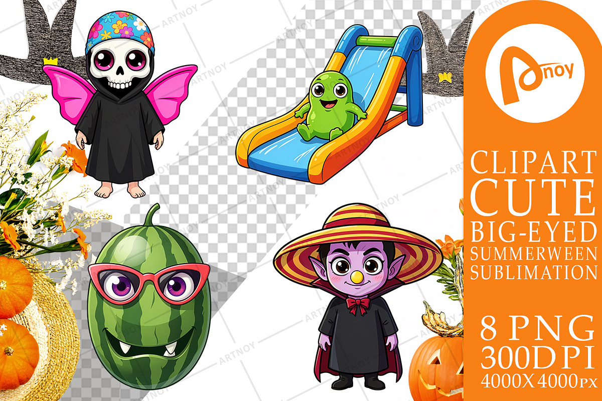 Summerween Sublimation PNG, a Seasonal Illustration by Artnoy (Photo 15 of 18)