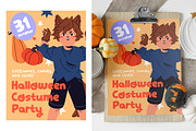 Halloween kids set, banner, posters, a Person Illustration by PaperTrident (Thumbnail 3 of 7)