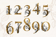 THORN Floral Gold Alphabet, a Decorative Illustration by Olga Begak Art & Design (Thumbnail 3 of 8)