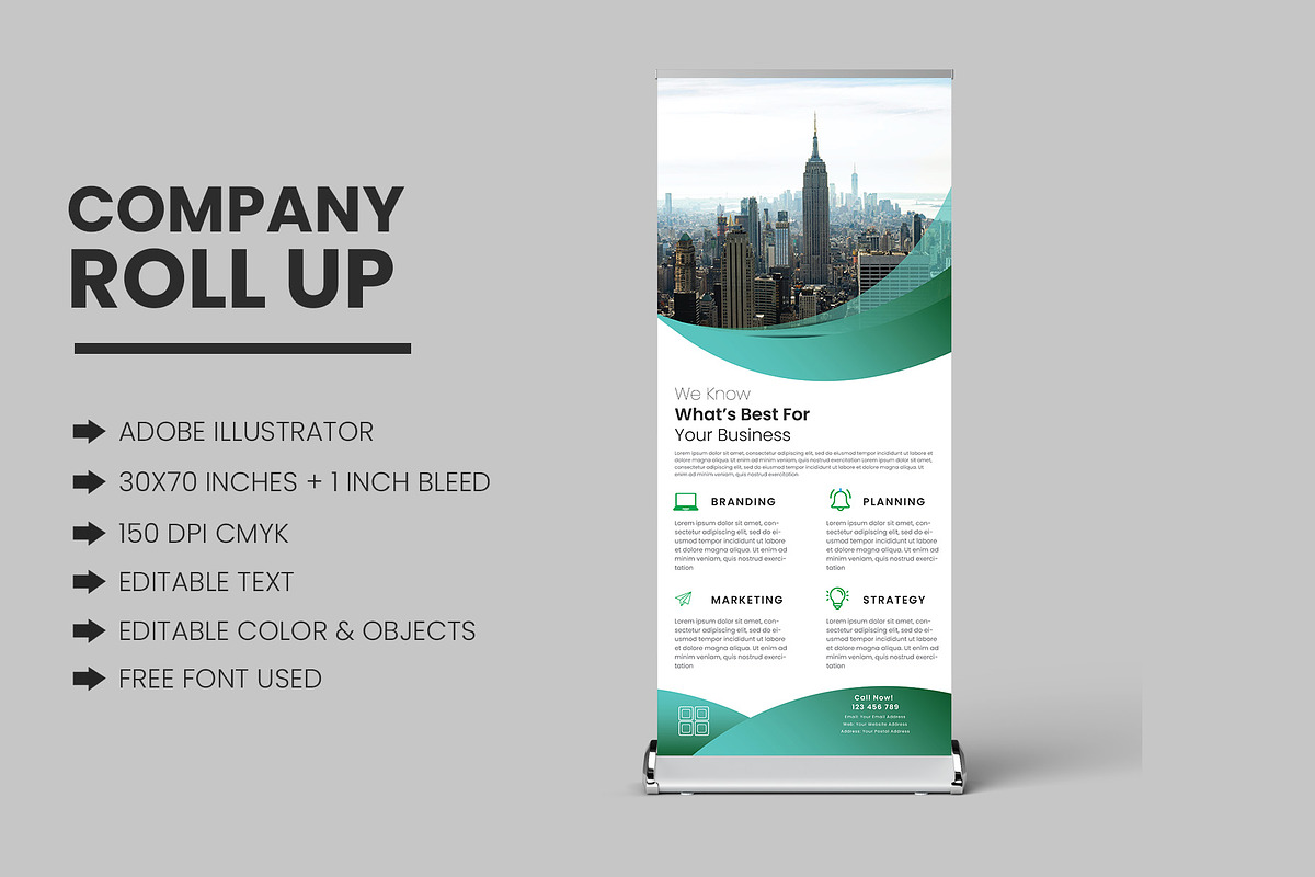 Business Roll-Up Banner, a Flyer Template by nandinigraphics (Photo 3 of 4)