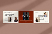 Estella Instagram Pack | PS & Canva, a Social Media Template by Visuel Colonie® (Thumbnail 12 of 15)