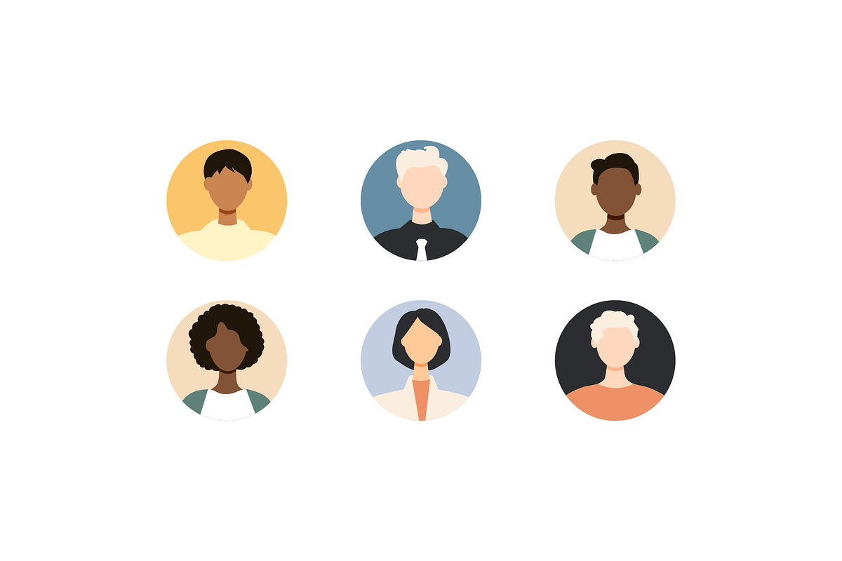 42 people avatars, a Person Illustration by Stafeeva (Photo 5 of 5)