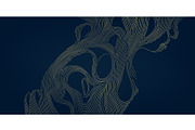 Line Art Clouds and Waves, a Pattern Graphic by Marylia (Thumbnail 7 of 28)