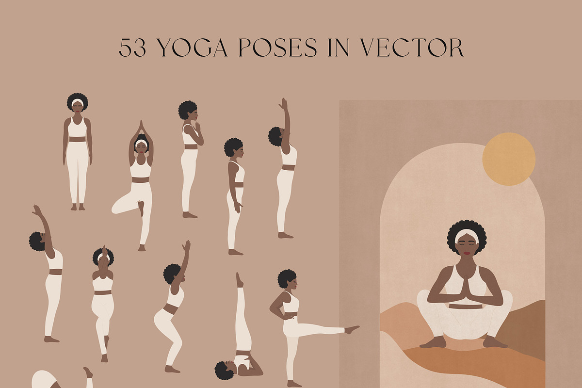 YOGA woman collection, a Healthcare Illustration by Alisovna (Photo 3 of 18)