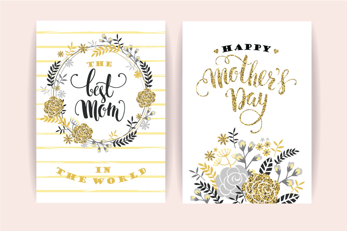 15 greeting cards for Mother's Day, a Card Template by Nadia Grapes (Photo 5 of 6)
