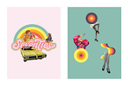 1970s Collage Art Pack, a Background Graphic by Pulpixel Design (Thumbnail 7 of 12)