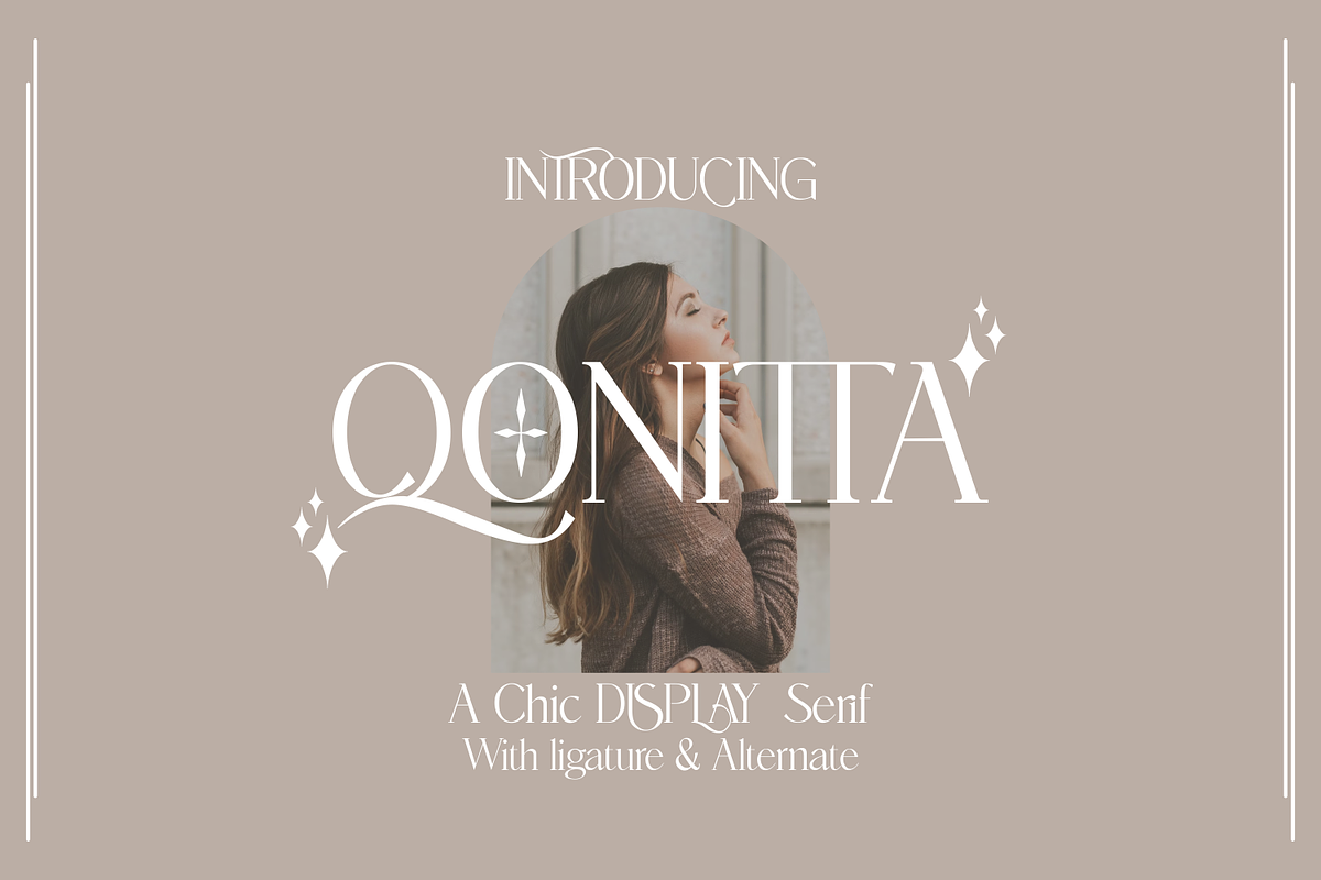 QONITTA, a Serif Font by zamjumps (Photo 1 of 11)