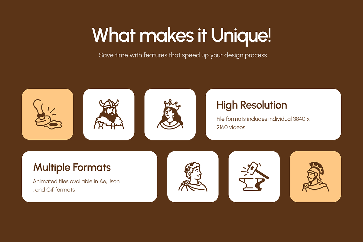 40 Animated History Doodle Icons, an Outline Icon by Vectors Market (Photo 2 of 4)