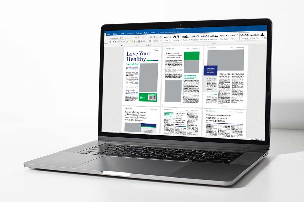 Healthy Simple Theme Newsletter, a Brochure Template by UICreative (Photo 5 of 5)