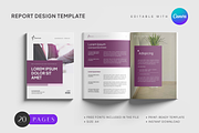 Report Design Template, a Marketing Template by CubicSpace (Thumbnail 1 of 6)