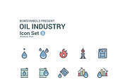 Oil Industry Colors, an Outline Icon by BomSymbols (Thumbnail 5 of 5)
