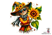 Cute Scarecrow Clipart PNG Bundle, a Graphic by Clipart Bloom (Thumbnail 8 of 11)