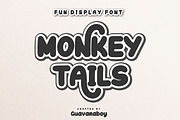 Monkey Tails Retro Brush Font, a Script Font by Guavanaboy (Thumbnail 1 of 7)