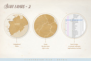 Le Tour du monde, Germany vector map, an Object Graphic by volume 1 visual design (Thumbnail 14 of 21)
