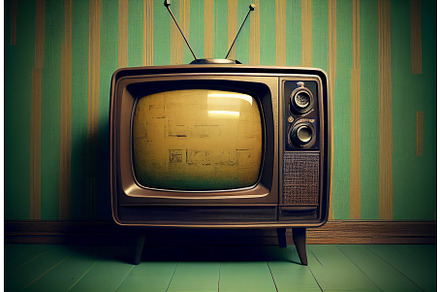 vintage set of tv, an Object Graphic by Neirfy