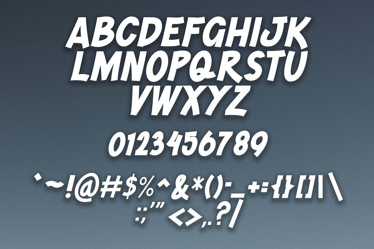 Gunungbiru - Sans Serif Font, a Sans Serif Font by ivan_artnivora (Photo 4 of 4)