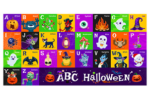 Halloween Alphabet, Holiday Abc